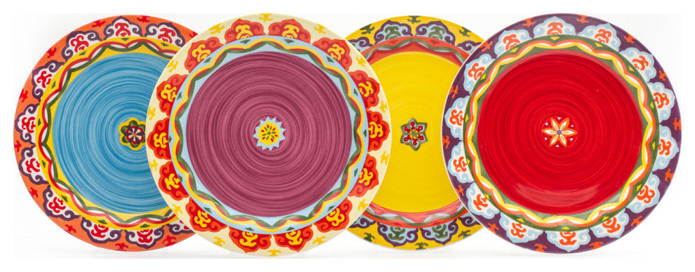 Euro Ceramica Galicia 16 Piece Dinnerware Set, Service for 4