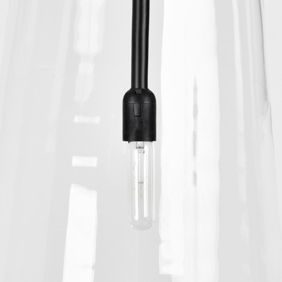 Jolee 1-Light Single Glass Pendant by Kosas Home