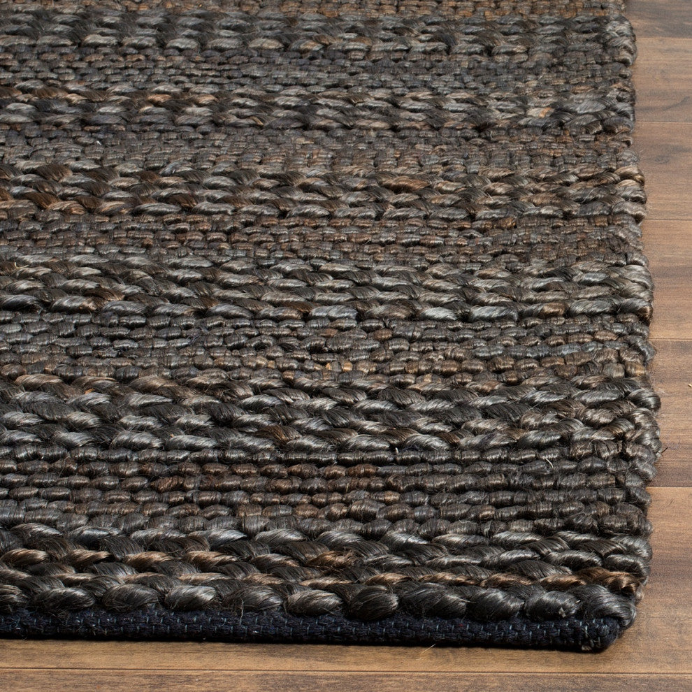 Safavieh Natural Fiber Nf212C  Rug, Charcoal, 2'3"x12'0" Runner