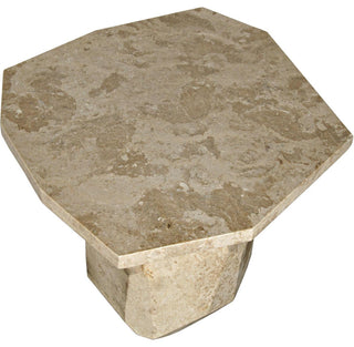 Sophisticated White Marble Side Table