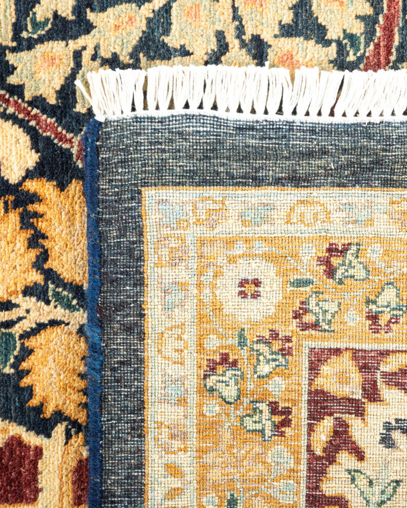 Mumbai, One-of-a-Kind Hand-Knotted Area Rug Blue, 8'1"x10'5"