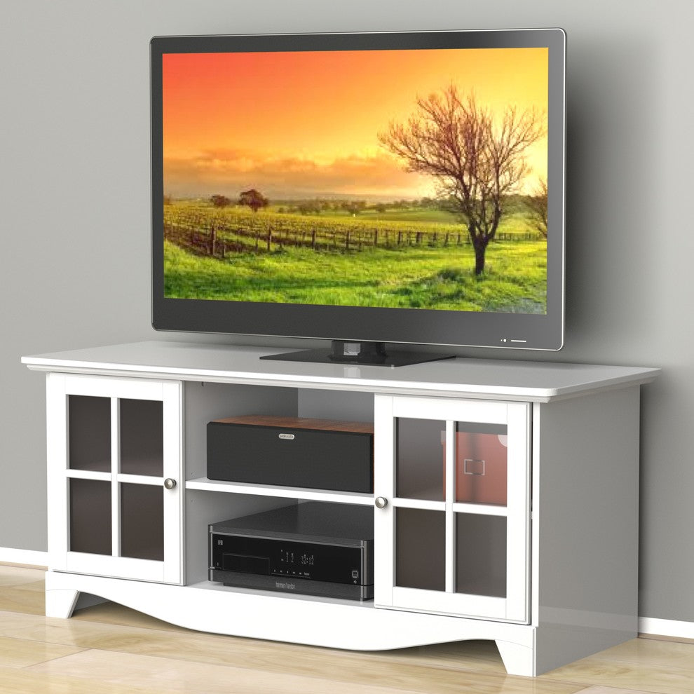 Pinnacle 56" TV Stand 101203 from Nexera, White