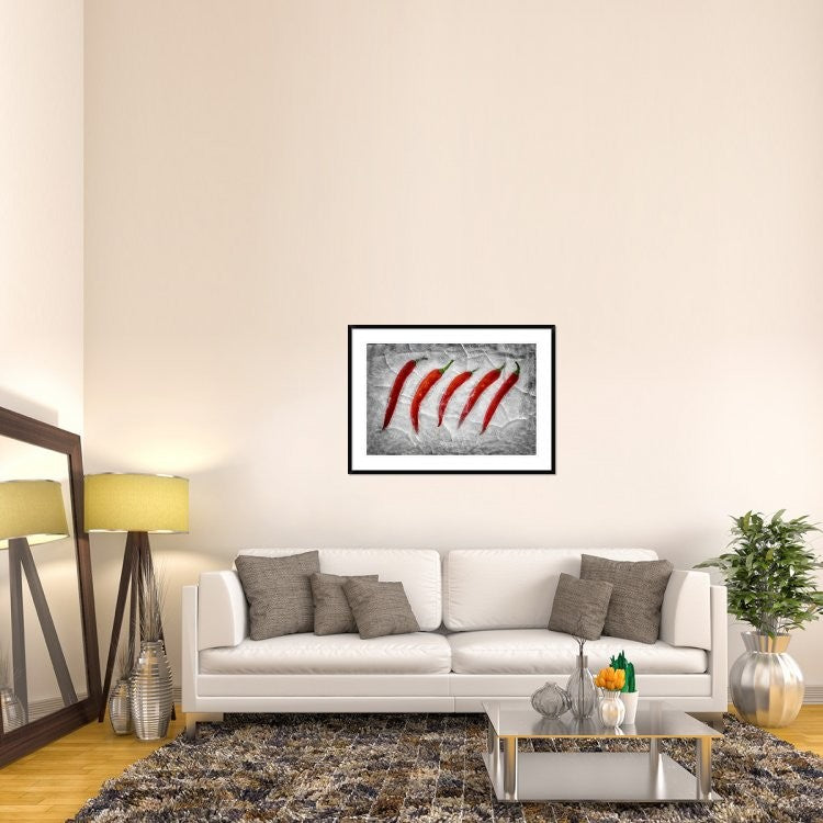 "Frozen Fire" Framed Digital Print by Secundino Losada, 44x32"