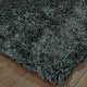 Milan Shag Shag Black and Black Rug, 5'x7'