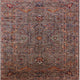 Ahgly Company Indoor Square Mid-Century Modern Area Rugs, 7' Square