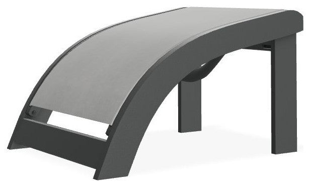 Adirondack Sling Outdoor Ottoman, Alloy/Graphite