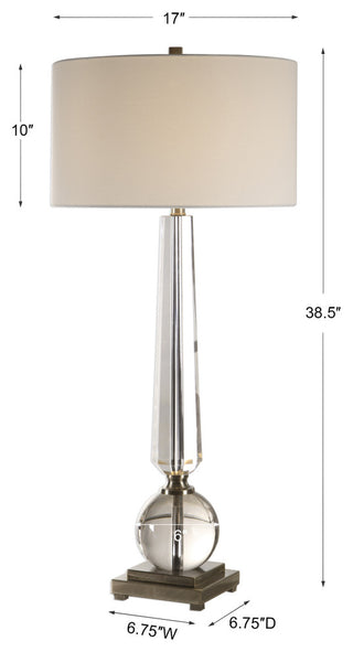 Uttermost Crista Crystal Lamp