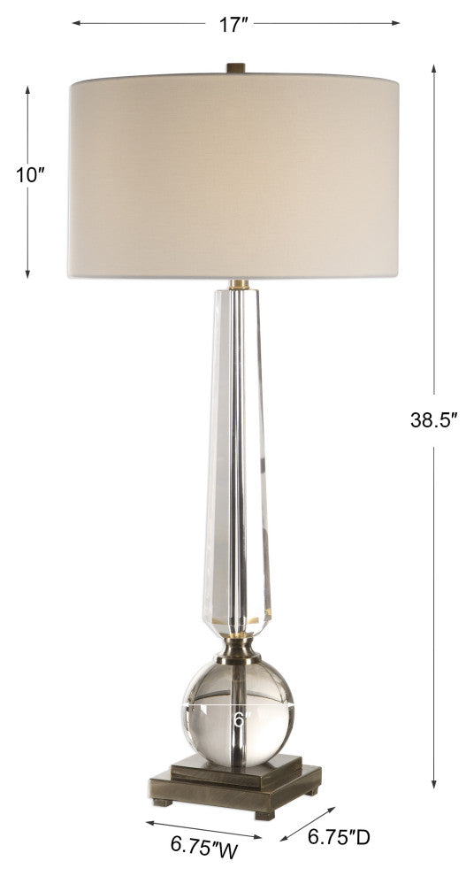 Uttermost Crista Crystal Lamp