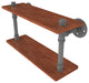 Pipeline Ironwood Double Shelf, Matte Gray, 16"