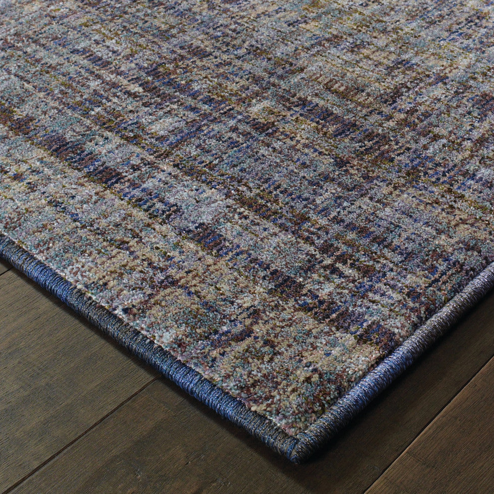 Aegina Antiquities Purple/Gray Area Rug, 2'3"x8'