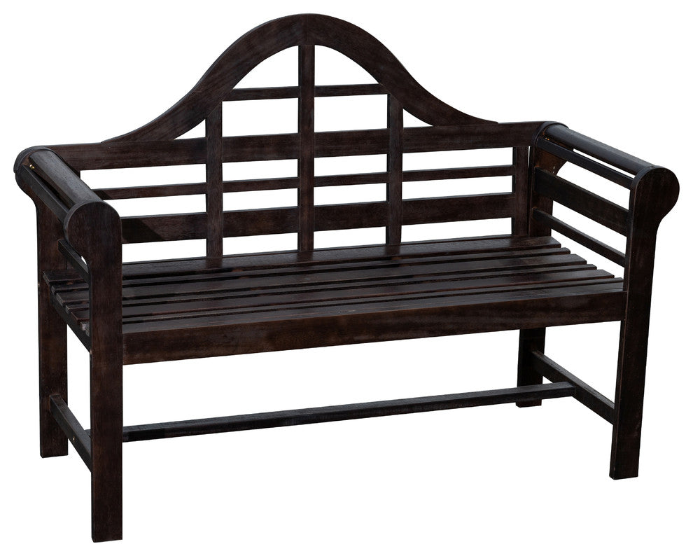 DTY Outdoor Living Broadmoor Eucalyptus Garden Bench , Espresso