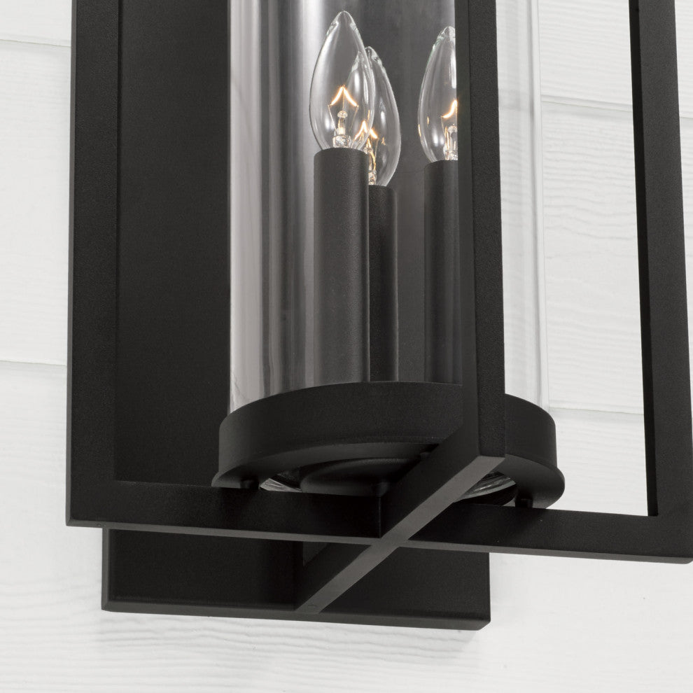 Capital Lighting 948231 Kent 3 Light 25" Tall Wall Sconce - Black