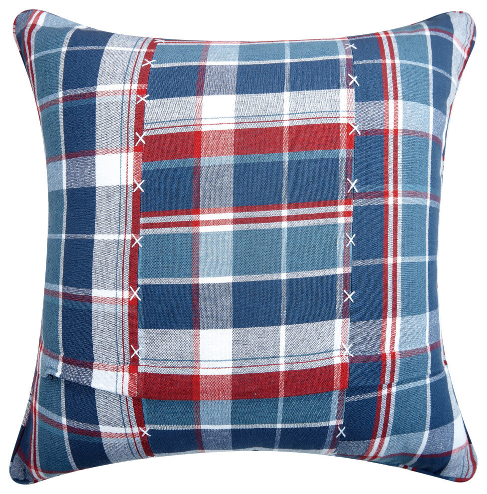 Picnic Plaid Patch Pillow
