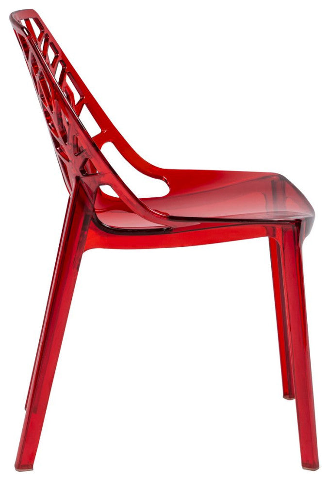LeisureMod Modern Cornelia Dining Chair, Set of 2