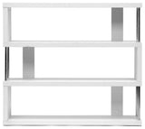Baxton Studio Barnes White Three-Shelf Modern Bookcase