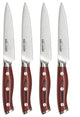 Ergo Chef Crimson 4-Piece Steak Knife Set, Red G10 Handle