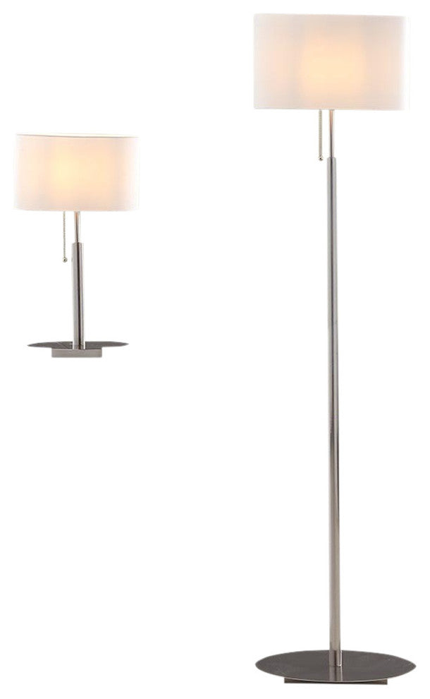 Audrey European 2-Piece Table and Floor Lamp Set