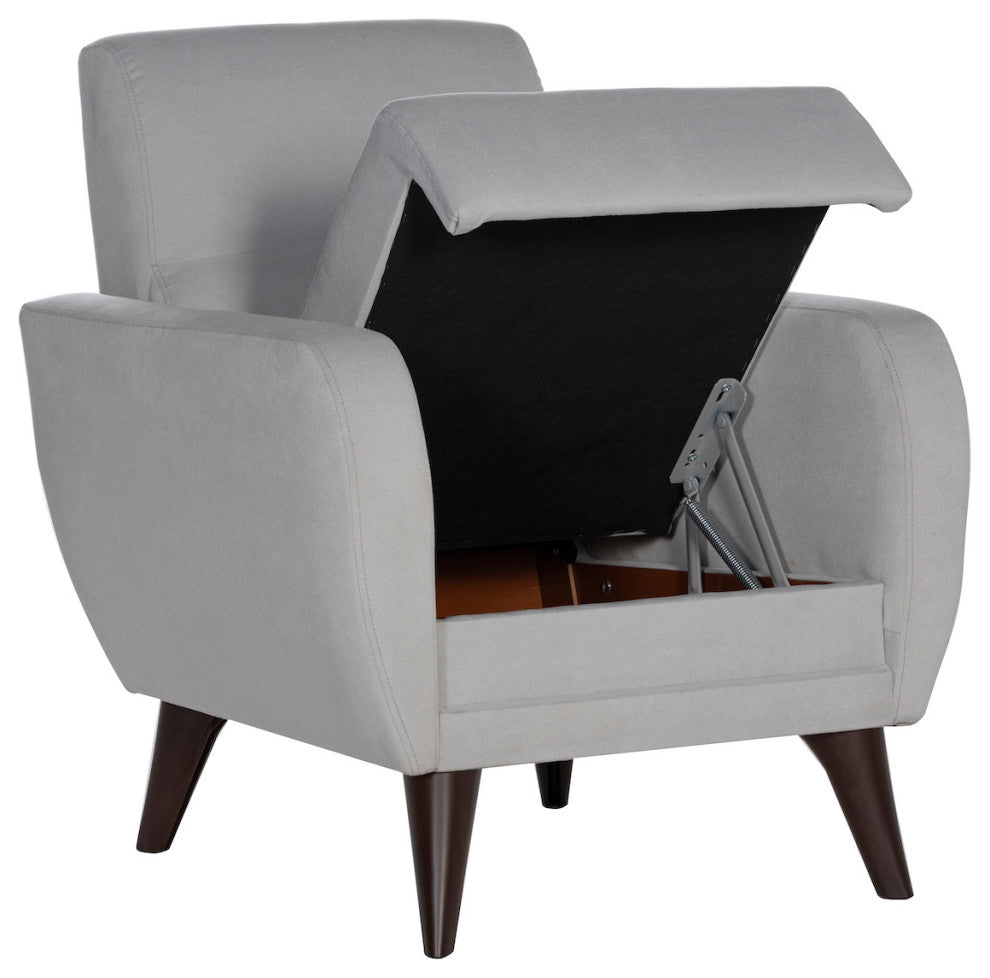Chair In A Box-Flexy W/Storage, Zigana Light Gray