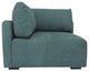Cayo Leather Corner Sectional, Finish: Ebony, Leather: Acorn