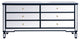 Elegant MF63672BL Contempo 72" Mirrored Chest, Blue