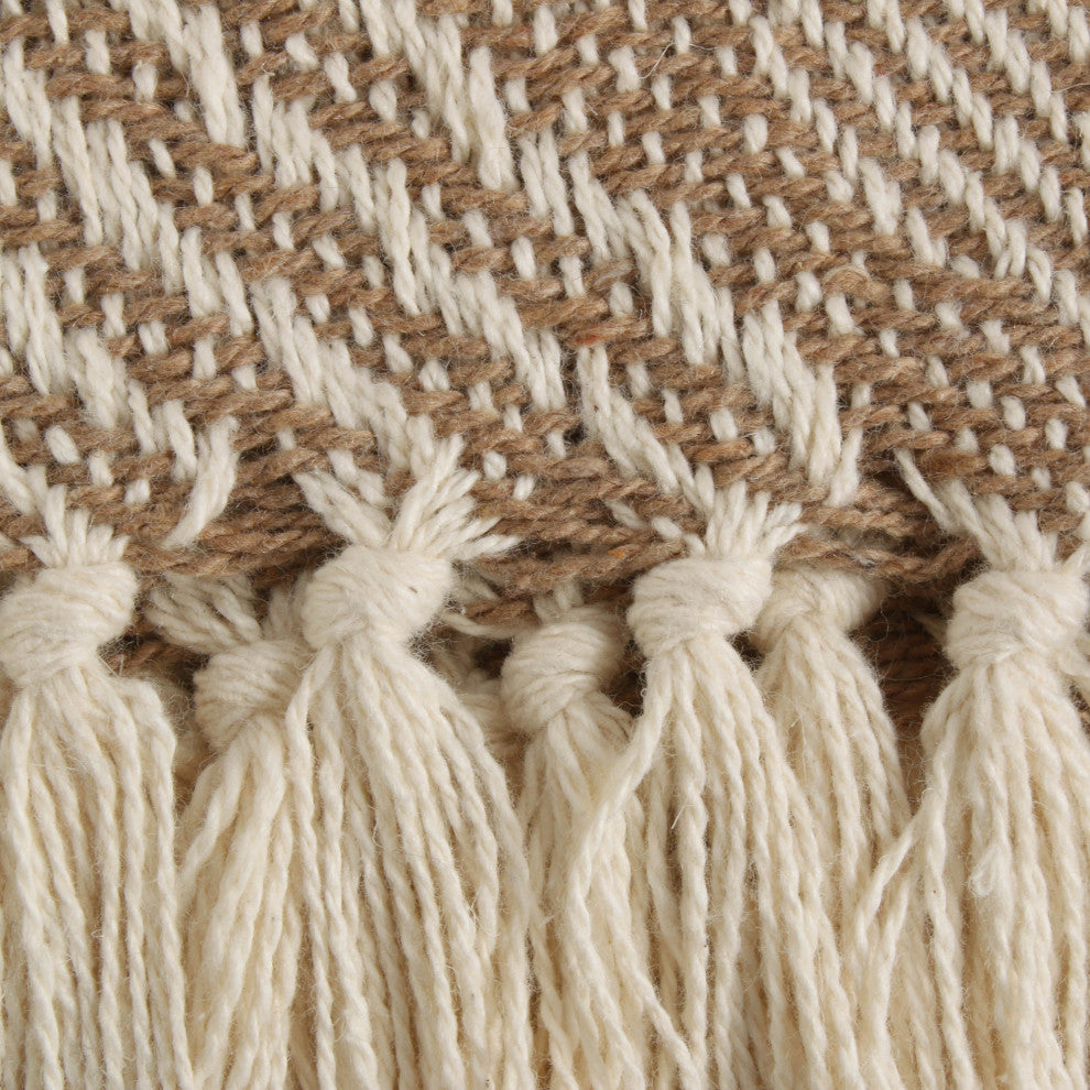 Stone Basketweave Throw