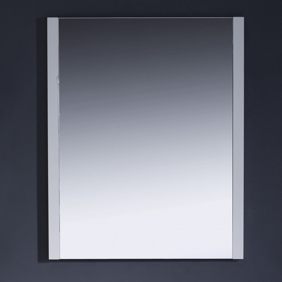 Torino Mirror, White, 26"