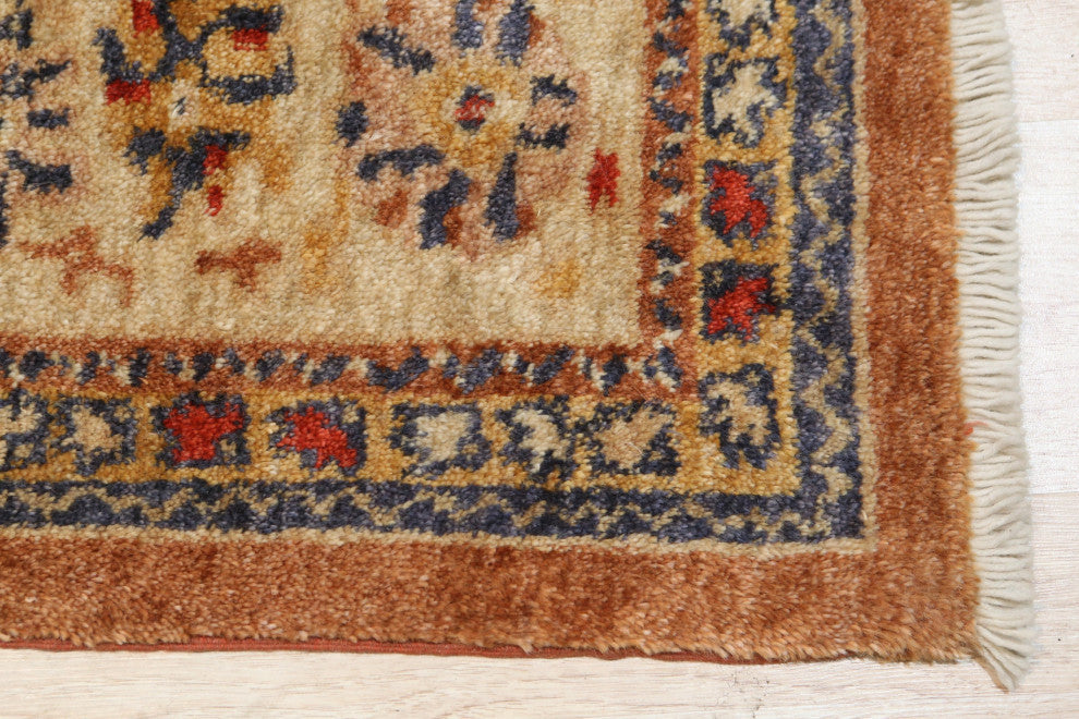 Beige Traditional All Over Oushak Area Rug