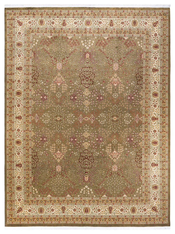 Mogul, One-of-a-Kind Hand-Knotted Area Rug Brown, 9' 1" x 12' 0"