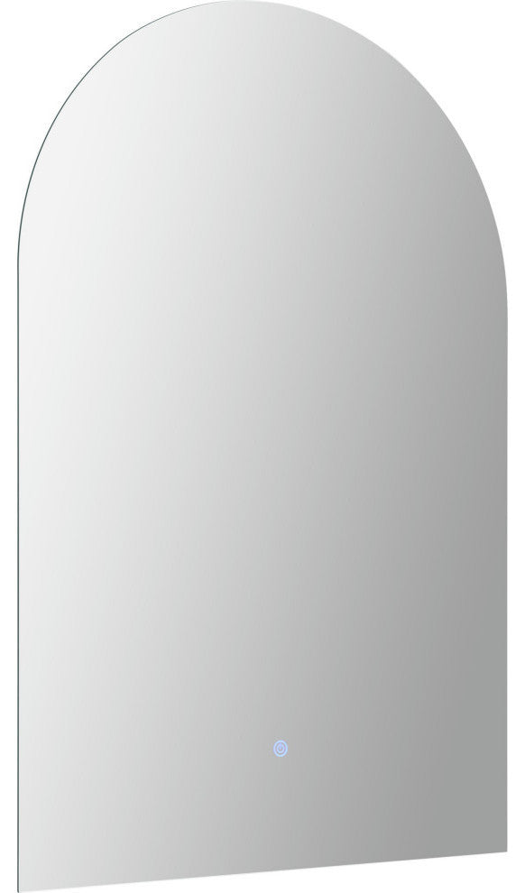 Blanca Plug-In Led Lit Arched All Glass Unframed Mirror