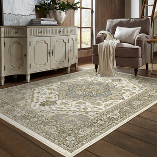 Oriental Weavers Maharaja 1144Y Medallion Rug, Ivory, 3'3"x5'