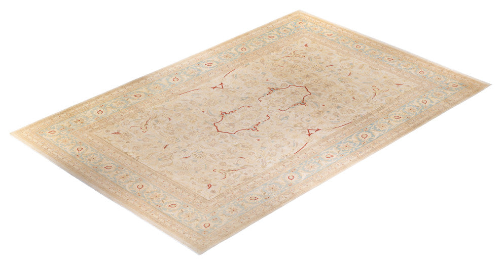 Eclectic, One-of-a-Kind Hand-Knotted Area Rug  - Ivory, 12' 1" x 17' 10"