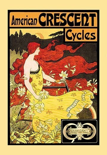 American Crescent Cycles- Canvas Poster 20" x 30"