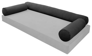 STYLE V6 TwinXL Velvet Pipe Trim Indoor Daybed Bolster Pillow |COVER ONLY| AD350