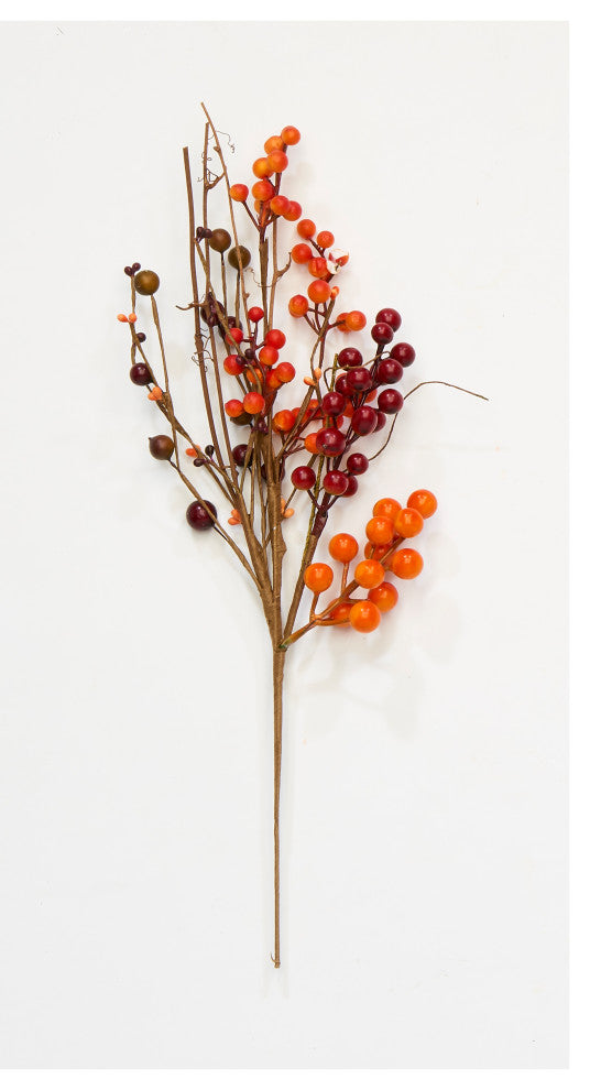 17" Weatherproof Fall Berry Spray, Set of 3