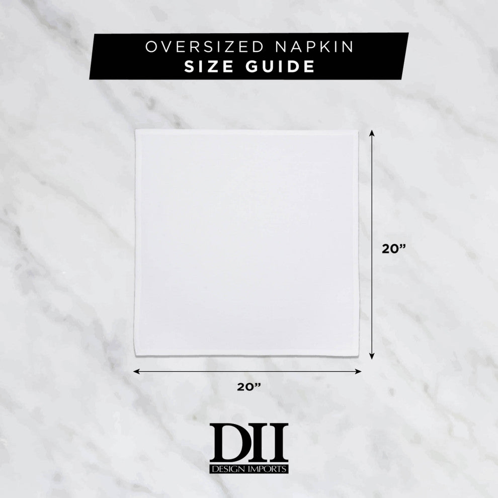 DII Aqua Solid Chambray Napkin (Set of 6)