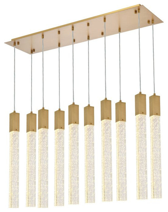 Wade 10-Light Pendant, Satin Gold