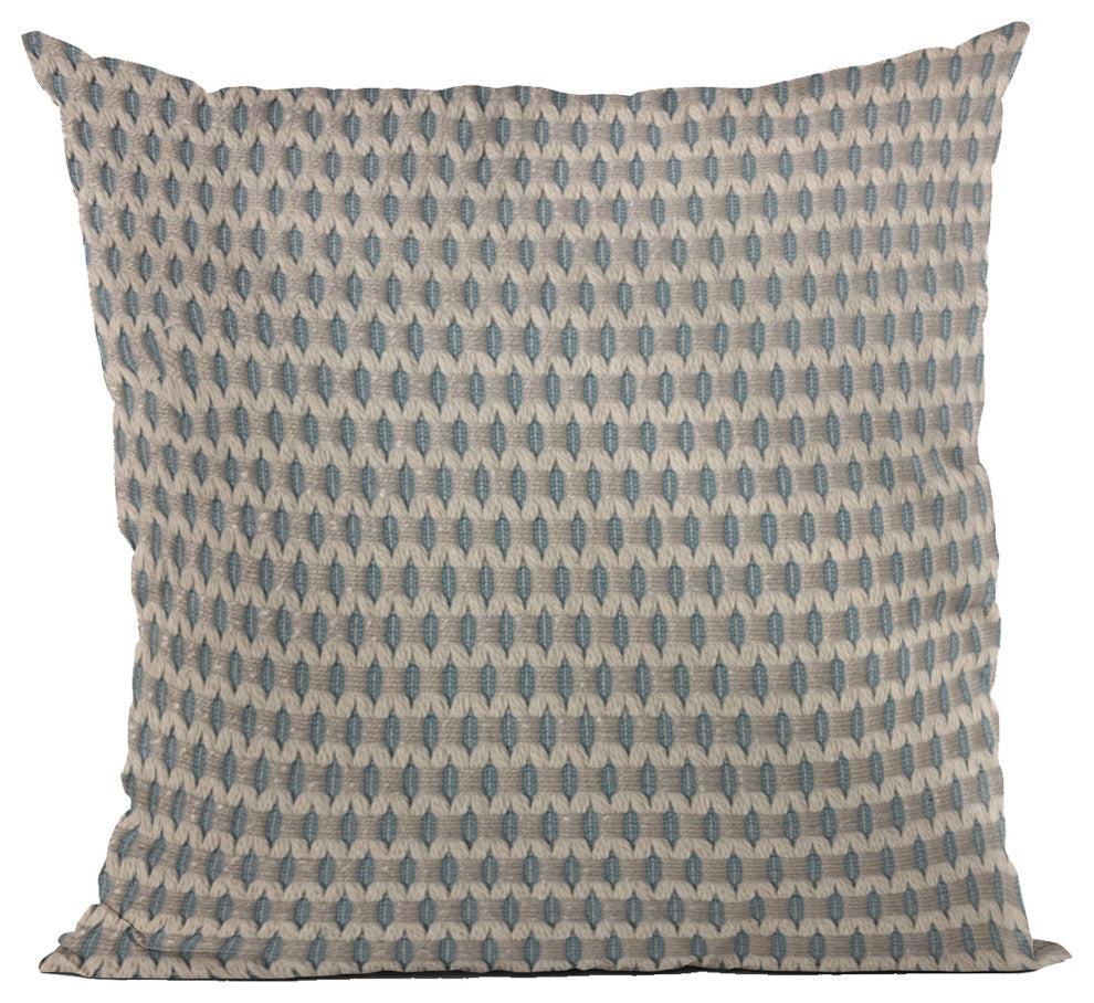 Plutus Blue Rocks Dot Luxury Throw Pillow, 22"x22"