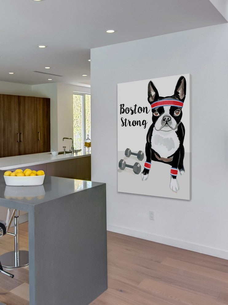 "Strong Terrier" Print on Wrapped Canvas by Molly Rosner