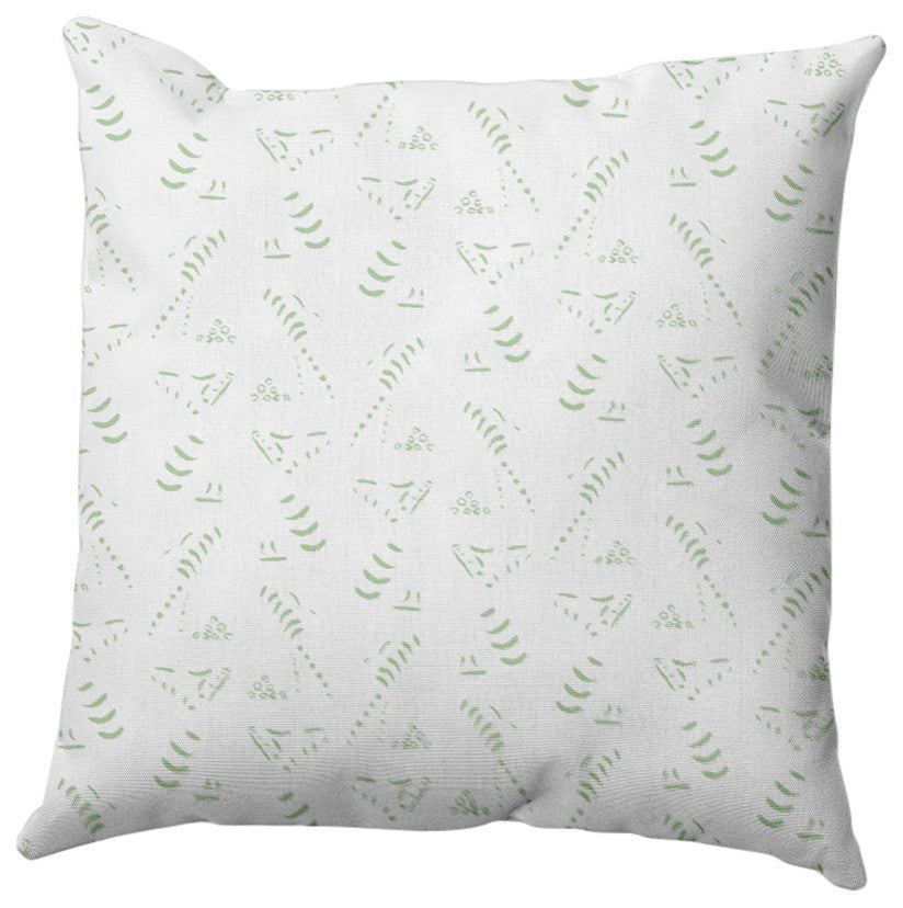 Muted Bongo Outdoor Pillow, Green, 14"x20"