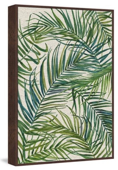 "Swirling Palms" Floater Framed Painting Print on Canvas, 20"x30"
