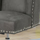 GDF Studio Quentin Contemporary Fabric Swivel Office Chair, Slate/Chrome