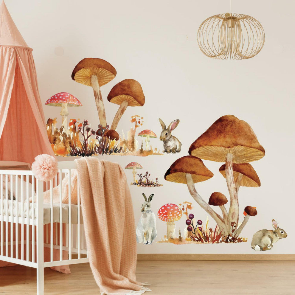 Mushroom Giant Peel And Stick Wall Decals