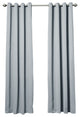 Solid Grommet Top Thermal Insulated Blackout Curtains, Gray, 108"