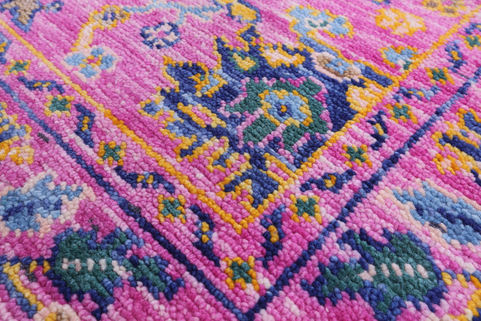 4' 1" X 6' 3" Handmade Turkish Oushak Wool Rug - Q15341