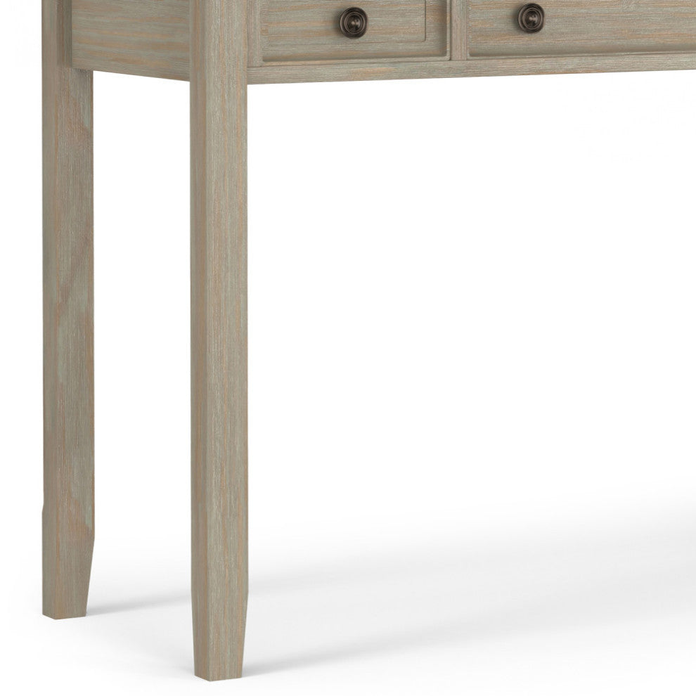Amherst Solid Wood Desk, Distressed Gray