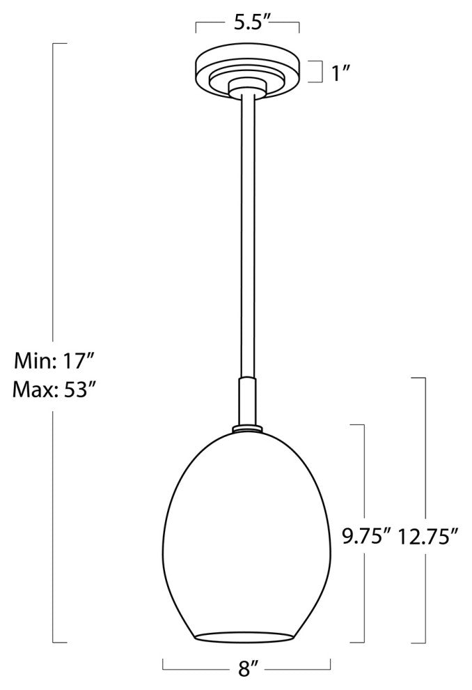 Artemis Pendant Single, Natural Brass With Alabaster Glass