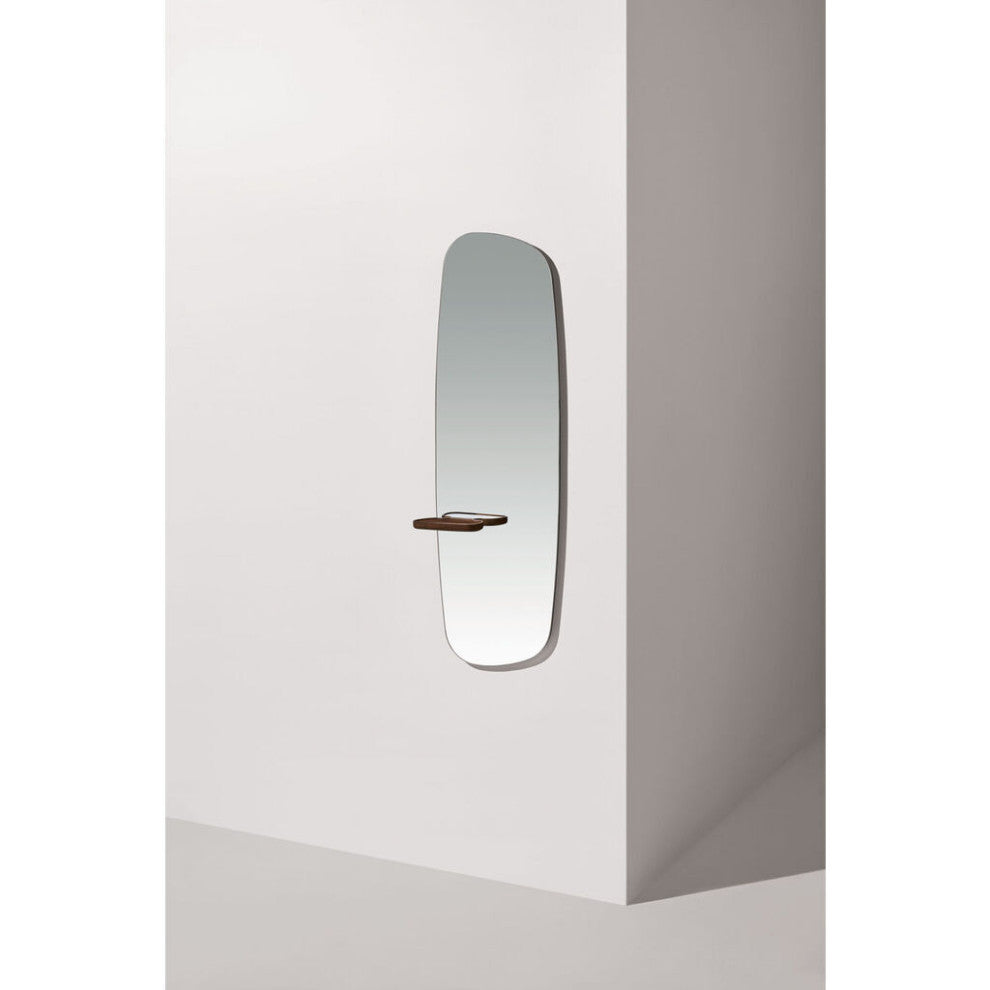 Nomon Espejo Pared Wall Mirror, Black Stained Ash