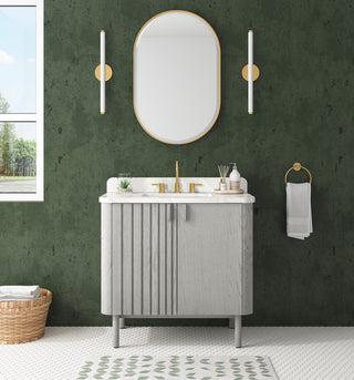 Blakely Vanity Only Collection, Gray Oak, 36