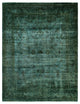 Overdyed One-of-a-Kind Hand-Knotted Area Rug Green, 8' 1" x 10' 4"