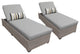 Oasis Chaise Set of 2 Outdoor Wicker Patio Furniture